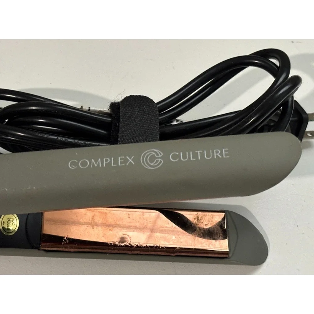 Complex Culture Titanium Styling Flat Iron Straightener. No Box. Tested & Works!